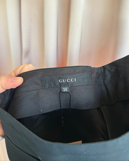 Gucci F/W 1999 by Tom Ford Black Slim Cut Trousers
