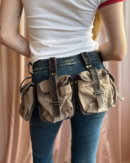 Dsquared² F/W 2004 Cropped Cargo Pocket Denim