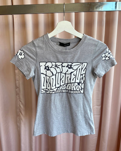 Dsquared² S/S 2005 "Aloha" Graphic Grey T-Shirt