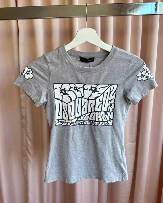 Dsquared² S/S 2005 "Aloha" Graphic Grey T-Shirt