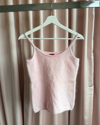 2000's Baby Pink Angora Blend Tank Top