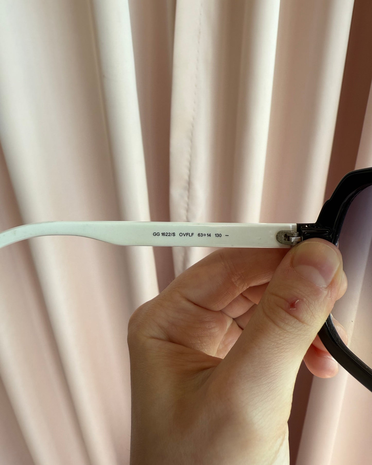 Gucci Red & Green Stripe Acetate Aviator Sunglasses