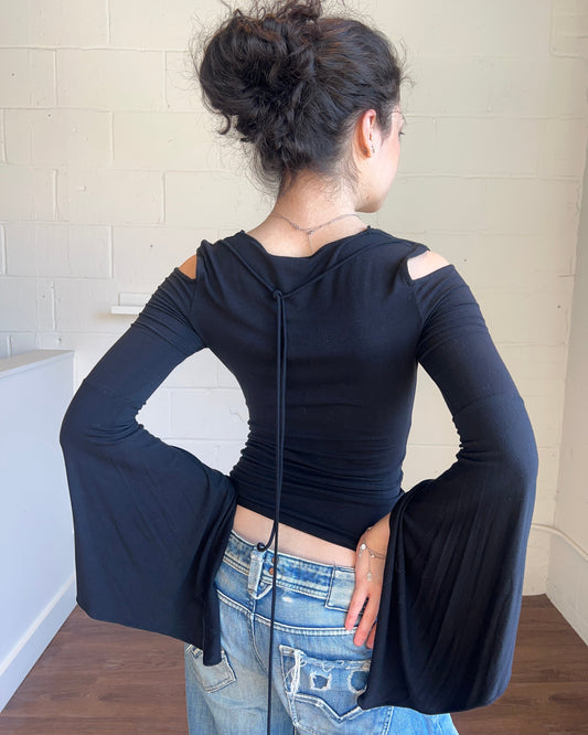 Italian Designer Open Shoulder Top