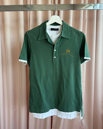 Dsquared² F/W 2006 Forest Green Double Layered Polo Shirt