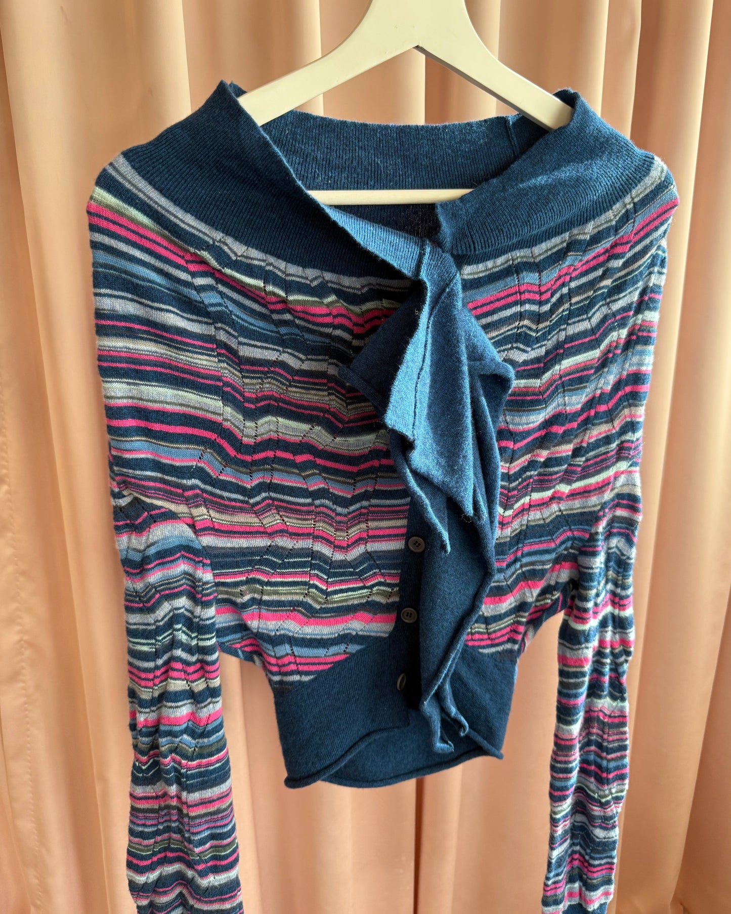 Kiko Kostadinov Bluette Stripe Tiwi Multi Cardigan
