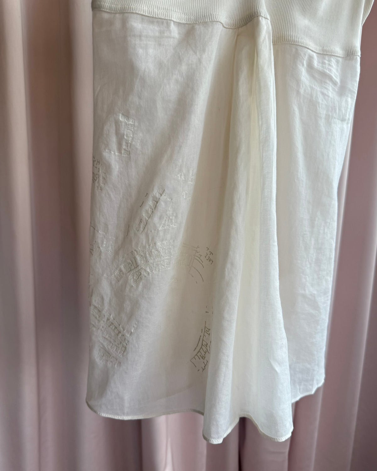 Cop Copine Cream Double Strap Babydoll Heart Top