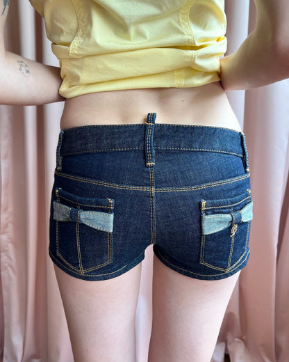 Dsquared² 2013 Low Rise Denim Micro Shorts