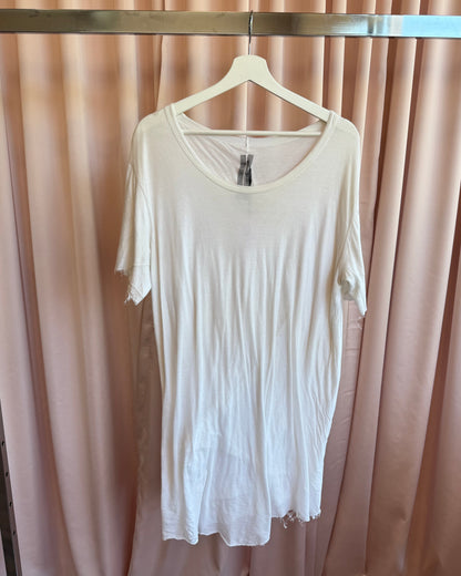 Rick Owens S/S 15 Faun Longline Milk Double Layer T-Shirt