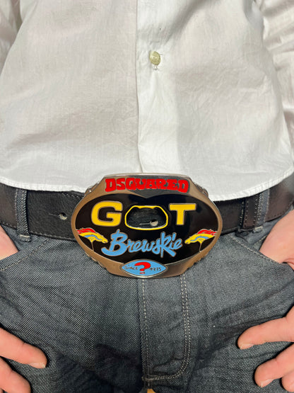 Dsquared² "Got Brewskie" Bottle Opener Belt