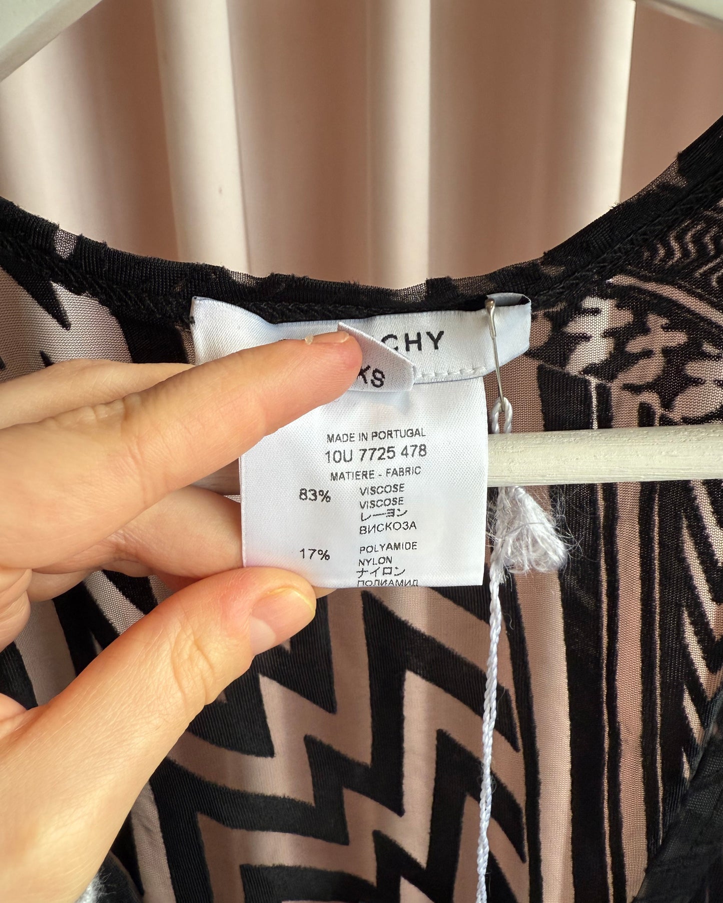 Givenchy S/S 2010 by Riccardo Tisci Sheer Black Tank Top