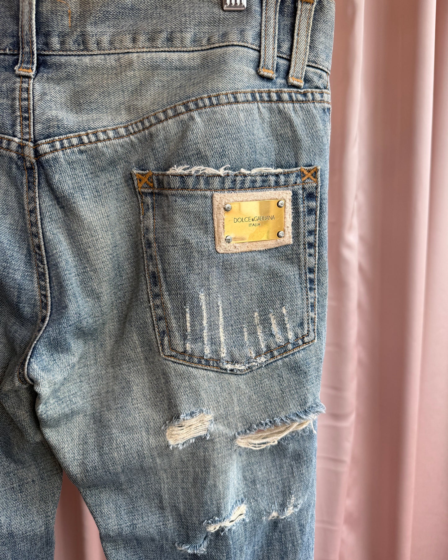 Dolce & Gabbana Ultra Distressed Baggy Denim