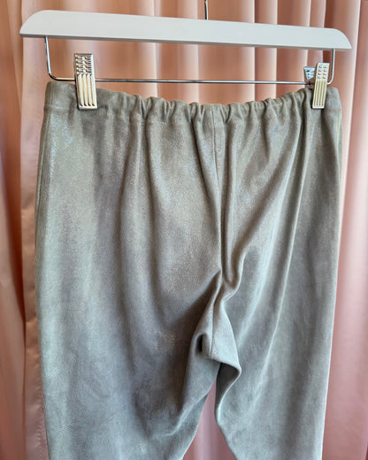 Haider Ackermann Metallic Silver Leather Pants