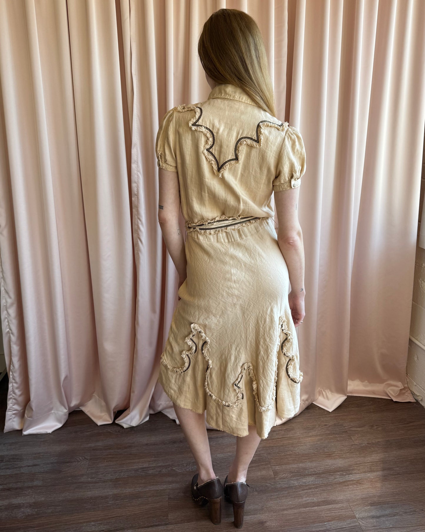 Dsquared² S/S 2006 Runway Western Short Sleeve Shirt Dress