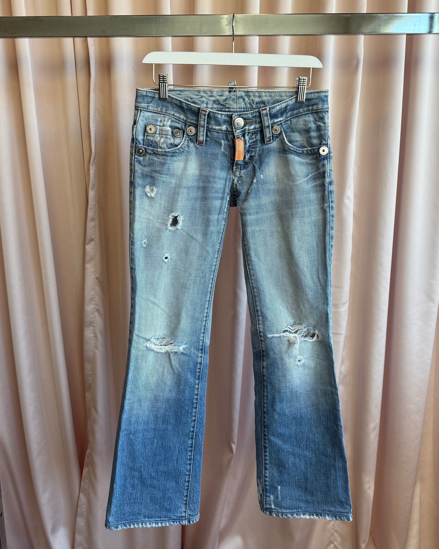 Dsquared² S/S 2006 Distressed Low Rise Denim