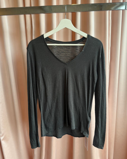 Zadig & Voltaire Charcoal Grey Long Sleeve Top