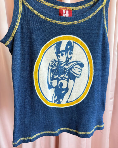 Hysteric Glamour 90's Football Girl Blue Tank Top