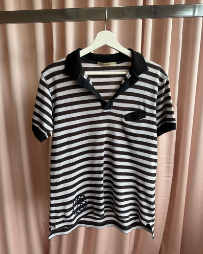 Balenciaga by Nicolas Ghesquière 2006 Striped Polo Shirt