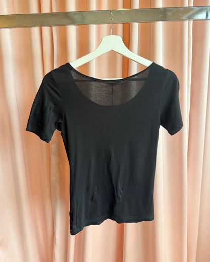 Issey Miyake S/S 2005 Black Short Sleeve Top