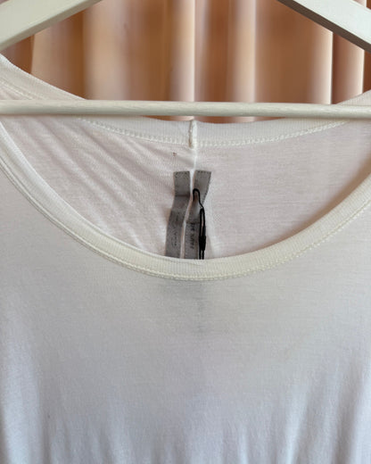 Rick Owens S/S 15 Faun Longline Milk Double Layer T-Shirt