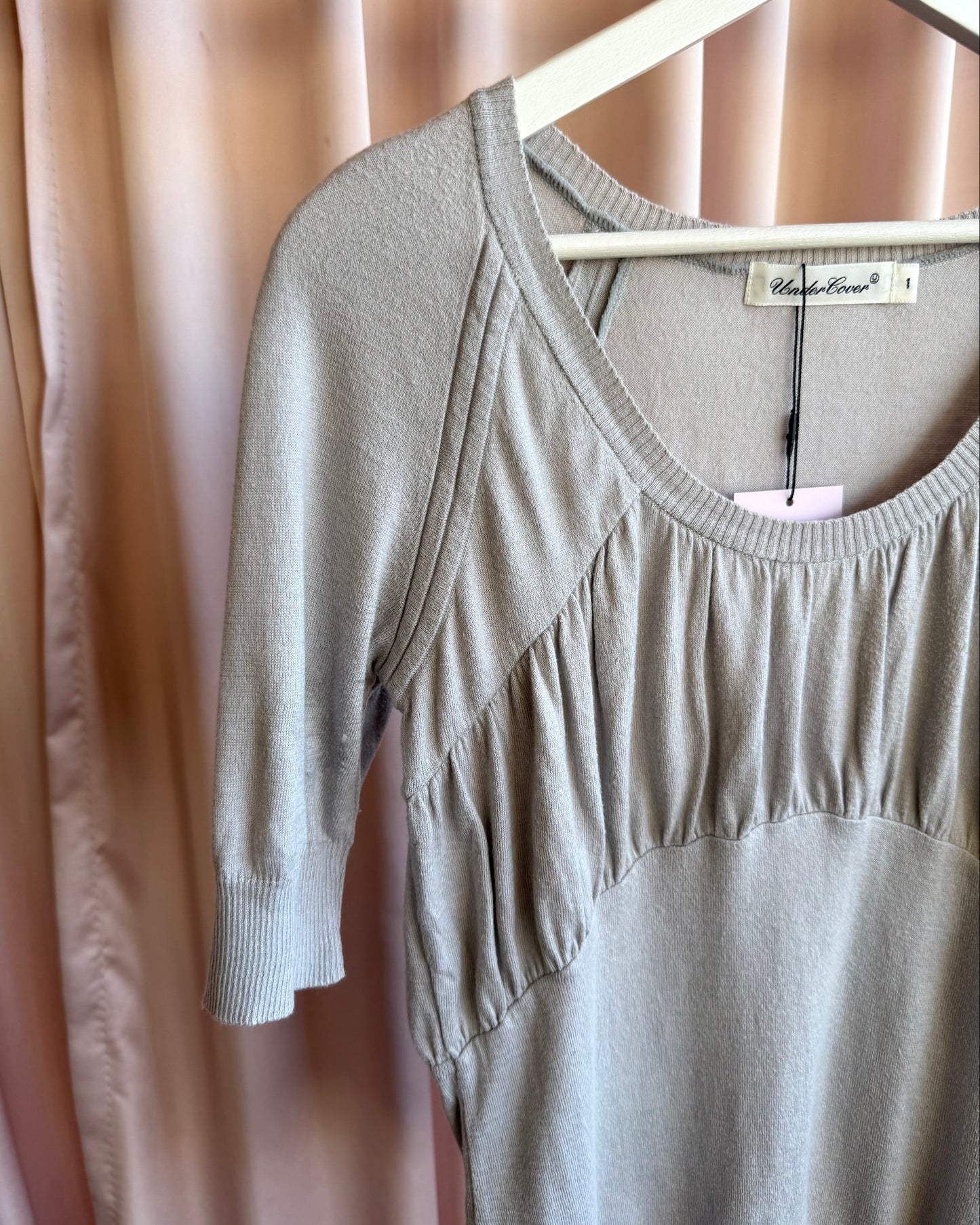 Undercover S/S 2008 "Summer Madness" Grey Knit Short Sleeve Top