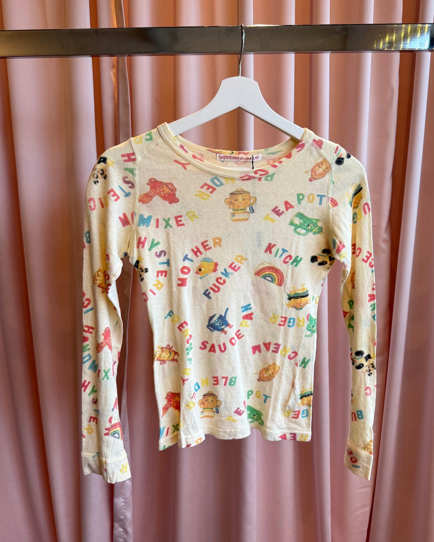 Hysteric Glamour 90's Kitchen All Over Print Long Sleeve Top