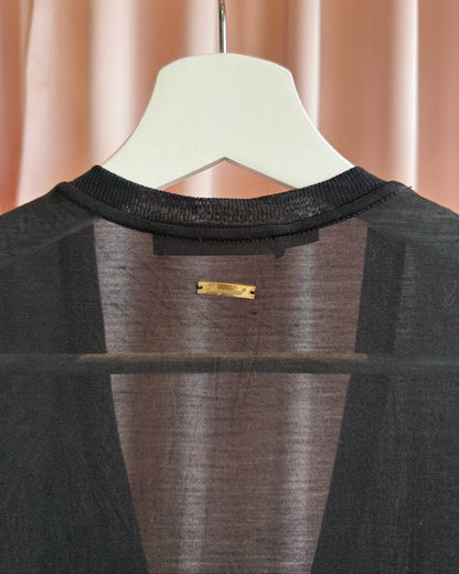 Dsquared² S/S 2009 100% Silk Black V-Neck Top