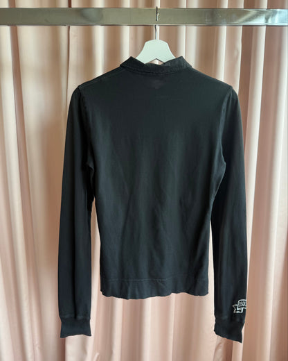 Dsquared² F/W 2005 Black Long Sleeve Polo Shirt