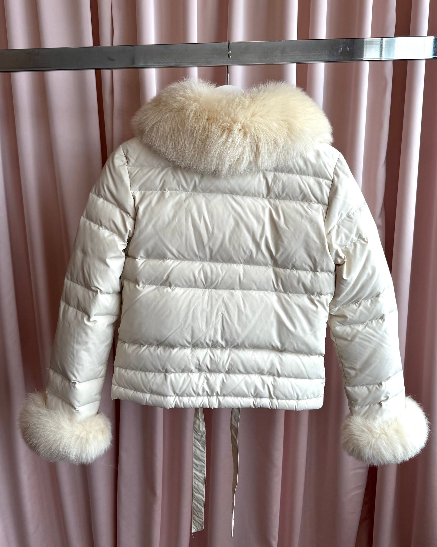 Blugirl by Blumarine Fur Trim Down Puffer Jacket