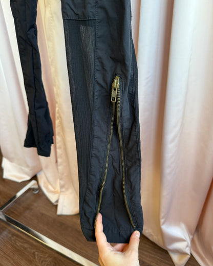 United Bamboo Sample Sheer Black Cargo Pants