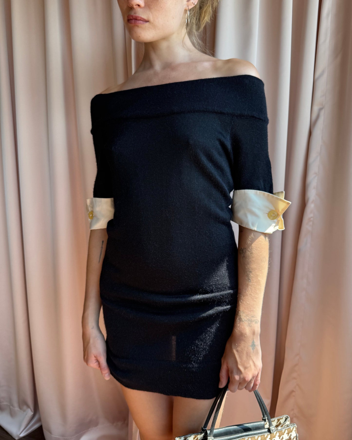Studio 0001 by Gianfranco Ferre Knit Mini Dress