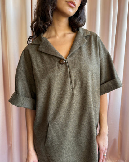 Isabel Marant Wool & Cashmere Collared Dress