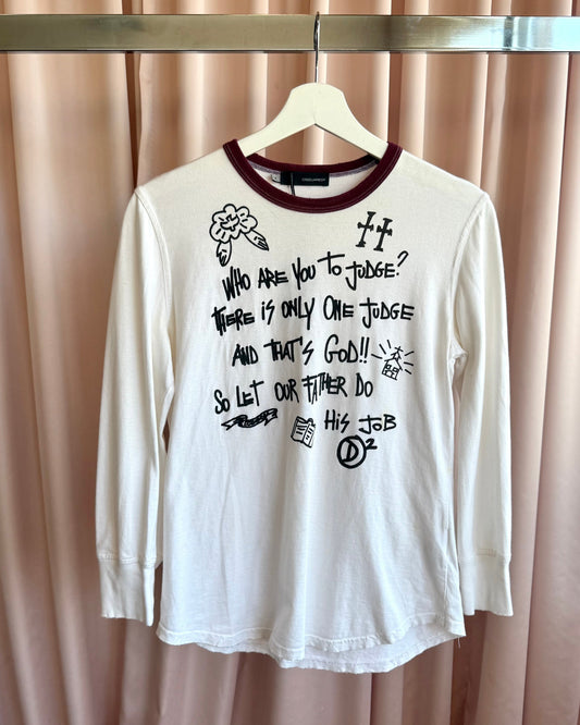 Dsquared² F/W 2005 Graphic Long Sleeve Top