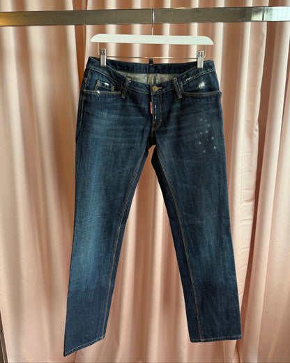 Dsquared² F/W 2007 "Dean & Dan" Buckle Back Low Rise Denim