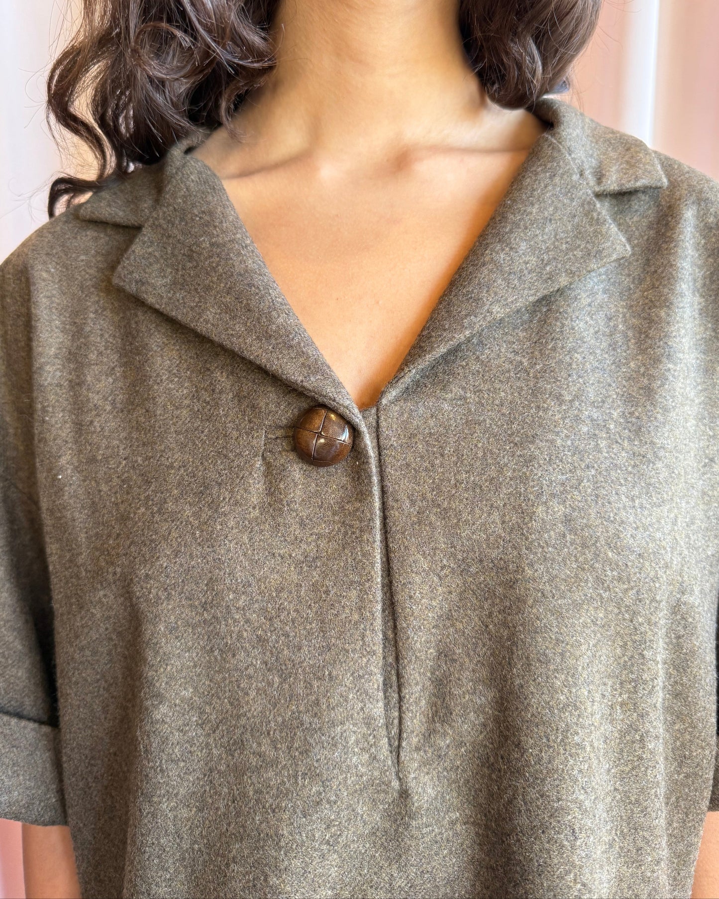 Isabel Marant Wool & Cashmere Collared Dress