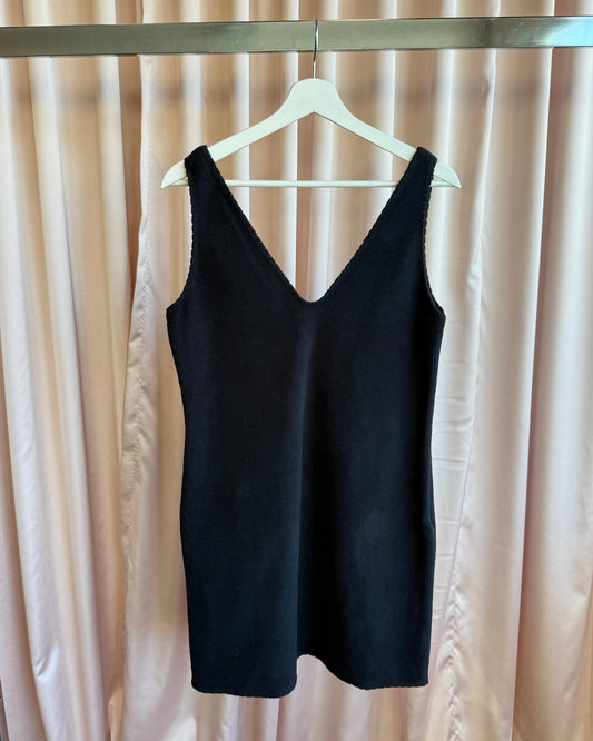 Miu Miu F/W 1997 Black Fleece Shift Dress