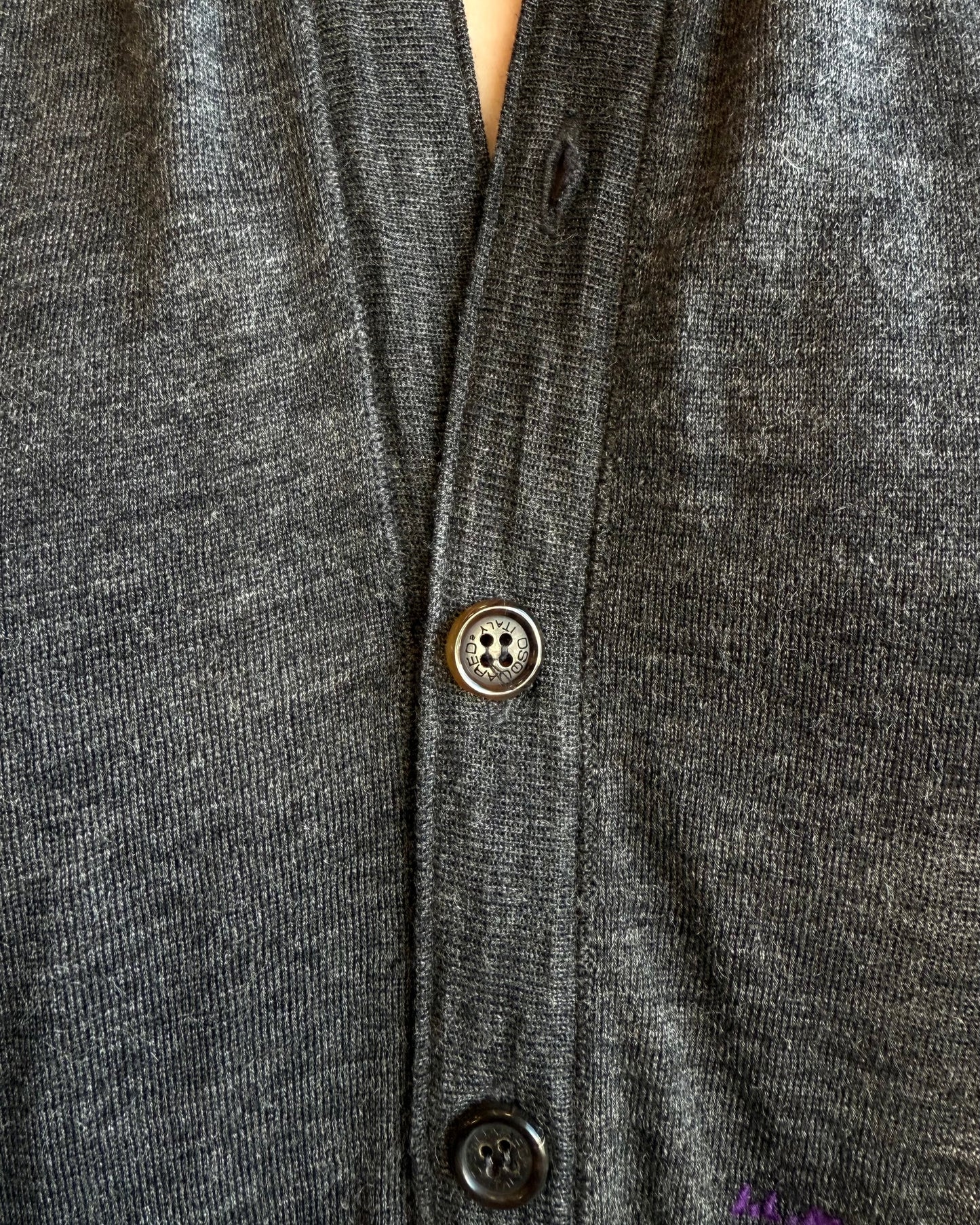 Dsquared² F/W 2005 "J.L.M." Grey Wool & Silk Knit Backless Vest