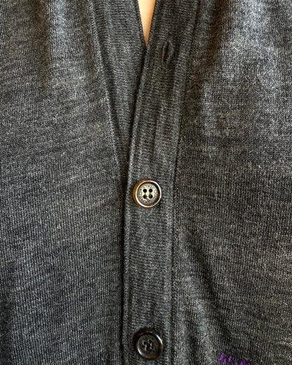 Dsquared² F/W 2005 "J.L.M." Grey Wool & Silk Knit Backless Vest