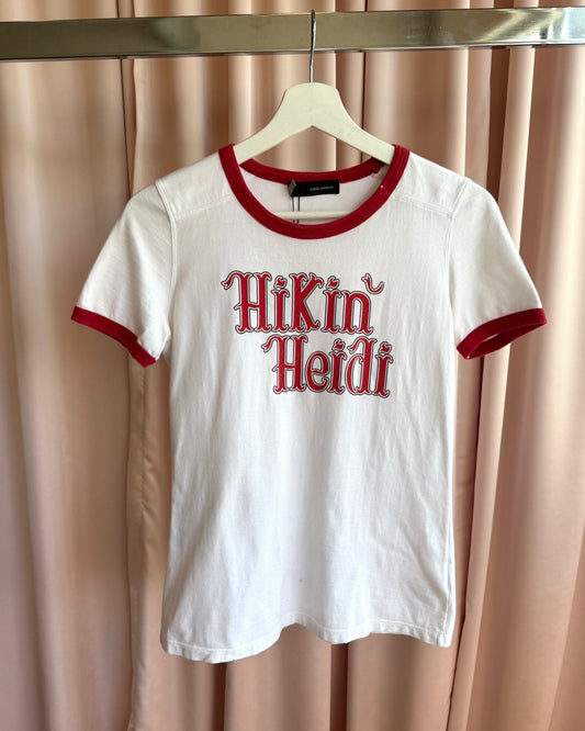 Dsquared² S/S 2004 Runway “Hikin' Heidi" Ringer T-Shirt