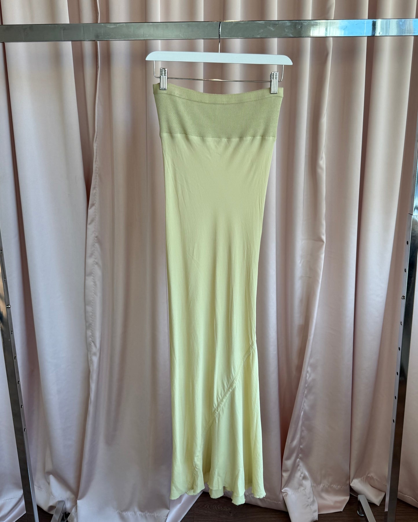 Rick Owens S/S 20 Tecuatl Cornsilk Maxi Skirt