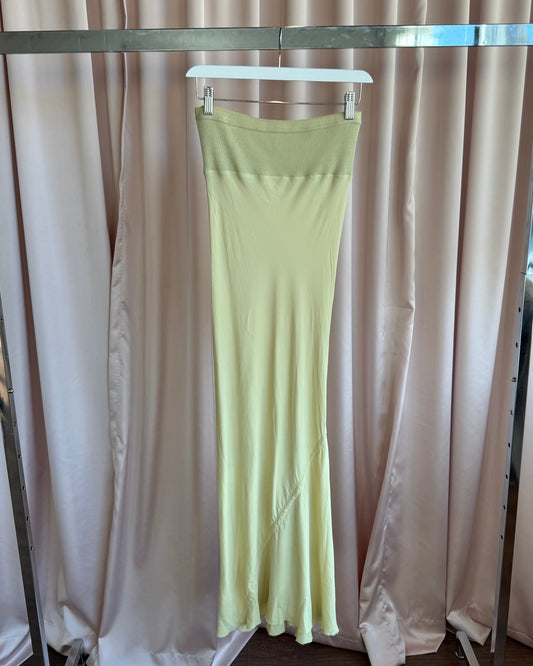 Rick Owens S/S 20 Tecuatl Cornsilk Maxi Skirt