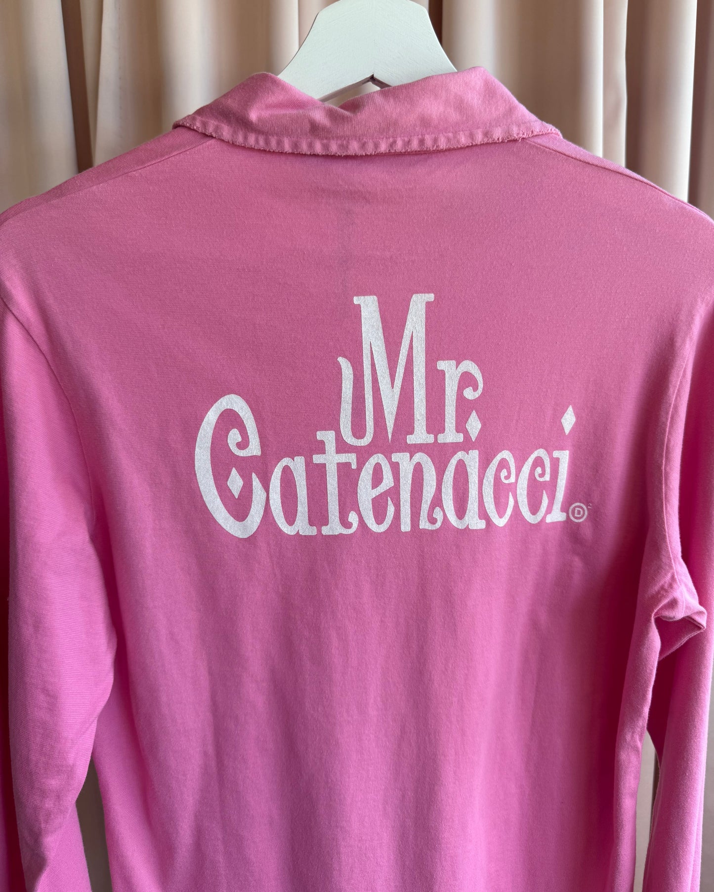 Dsquared² S/S 2005 Runway "Mr. Catenacci" Pink Long Sleeve Polo