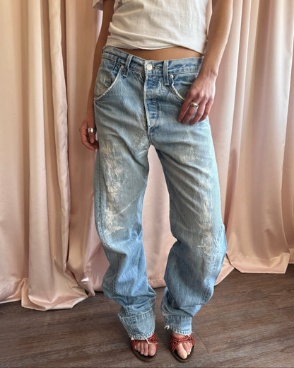 Levi's Engineered Jeans Vintage Distressed Light Wash Denim (30 x 34)