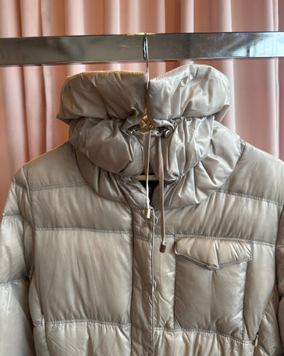 Patrizia Pepe Grey Goose Down Puffer Jacket