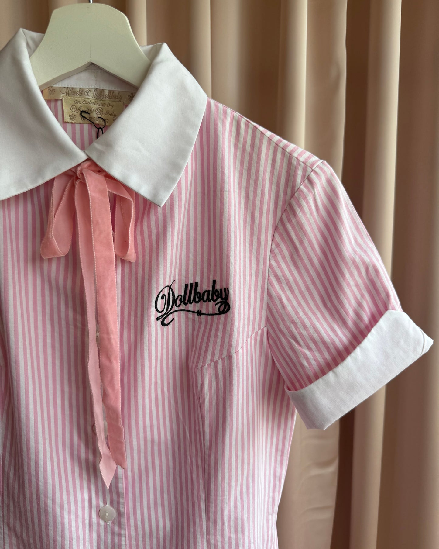 Wheels & Dollbaby Summer 2014 Pink & White Candy Daze Dress