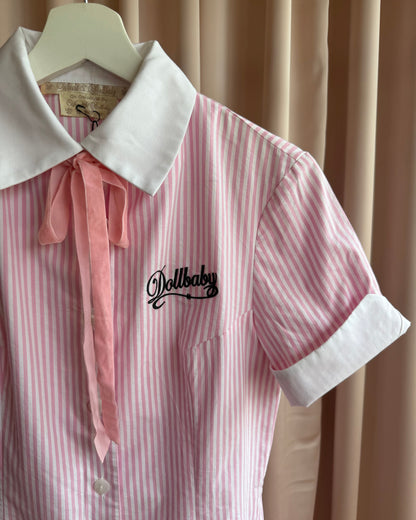 Wheels & Dollbaby Summer 2014 Pink & White Candy Daze Dress