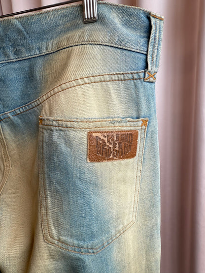 Dolce & Gabbana 2000's Bleached Distressed Denim