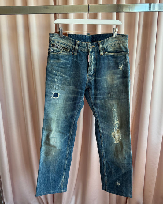Dsquared² F/W 2007 Distressed Mud Wash Denim