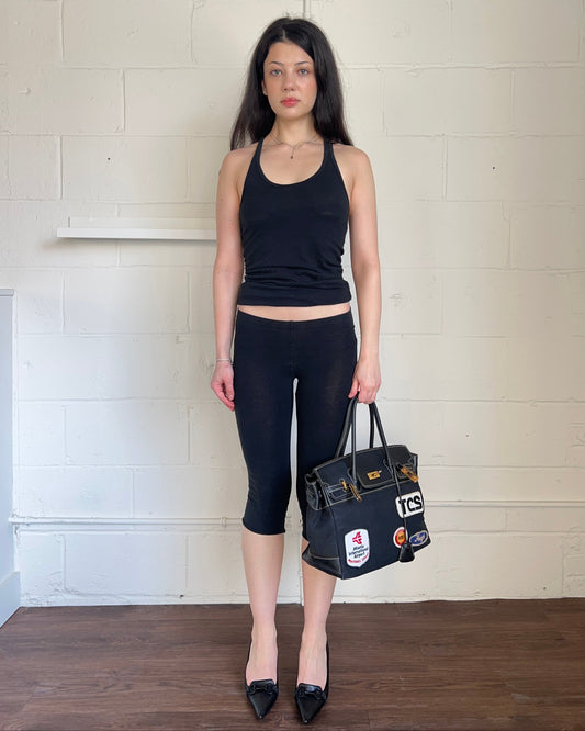 L.G.B. Black Cropped Leggings