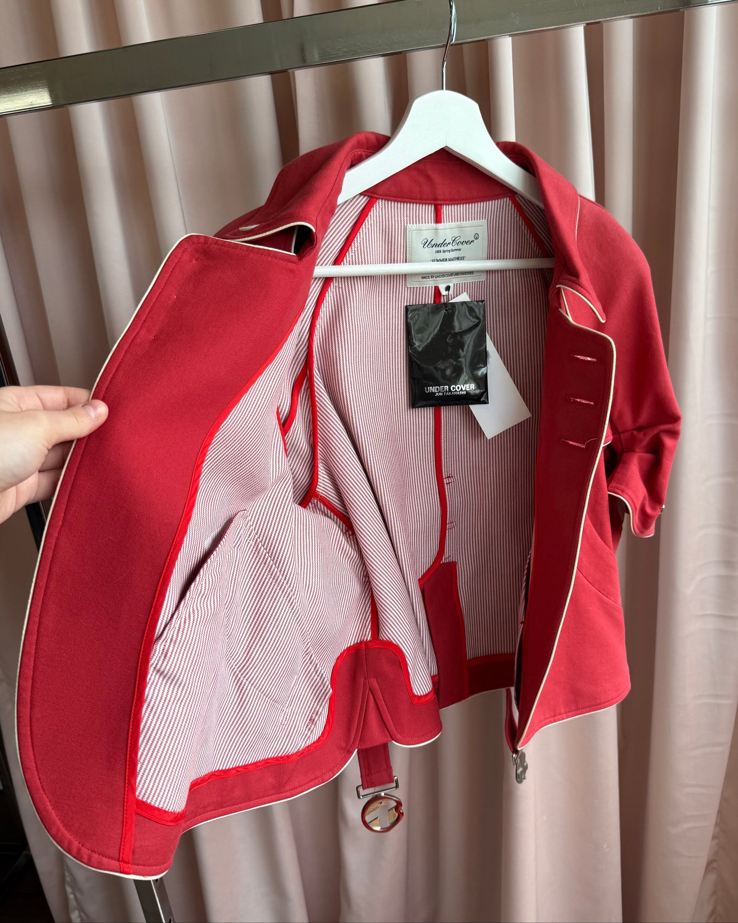 Undercover S/S 2008 “Summer Madness” Runway New w/ Tags Red Cotton Jacket