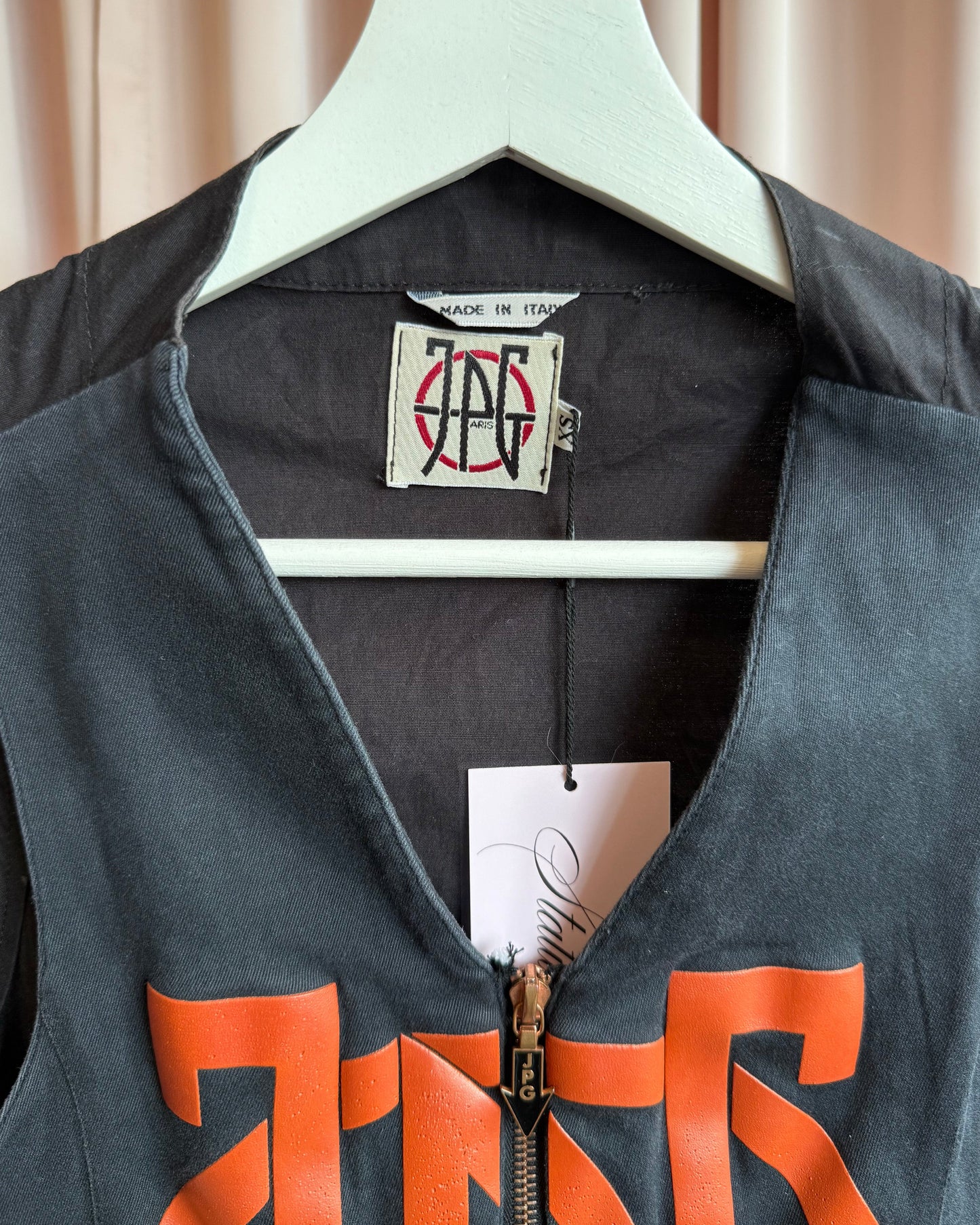 1990's Jean Paul Gaultier JPG Logo Zip Up Vest